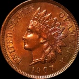 1907 Indian Head Penny CLOSELY UNCIRCULATED