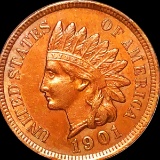 1901 Indian Head Penny CLOSELY UNCIRCULATED