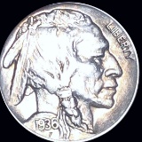 1936-S Buffalo Head Nickel NEARLY UNCIRCULATED