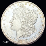 1880-O Morgan Silver Dollar GEM BU DMPL