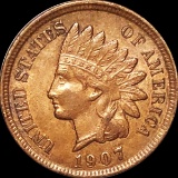 1907 Indian Head Penny NEARLY UNCIRCULATED