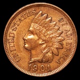 1901 Indian Head Penny CLOSELY UNCIRCULATED