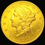 1904 $20 Gold Double Eagle GEM BU