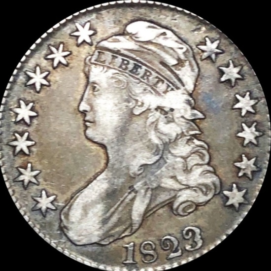 1823 Capped Bust Half Dollar LIGHTLY CIRCULATED