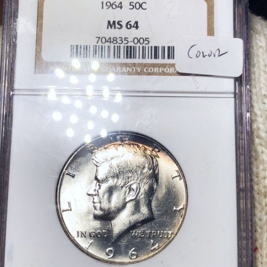 1864 Kennedy Half Dollar NGC - MS64
