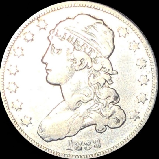 1838 Capped Bust Quarter LIGHTLY CIRCULATED