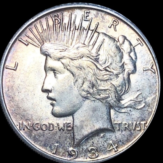 1934-S Silver Peace Dollar CLOSELY UNCIRCULATED