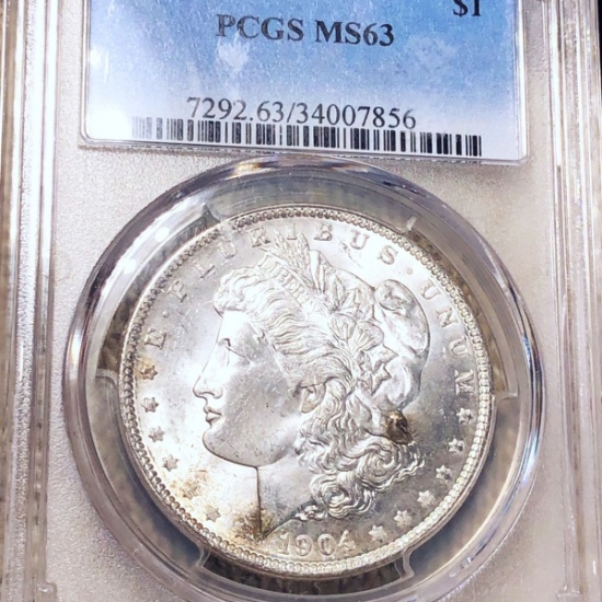 1904-O Morgan Silver Dollar PCGS - MS63