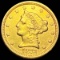 1873 $2.50 Gold Quarter Eagle CLOSELY UNC