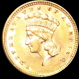 1857 Rare Gold Dollar UNCIRCULATED