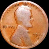 1911-S Lincoln Wheat Penny NICELY CIRCULATED