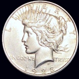 1923-D Silver Peace Dollar NEARLY UNCIRCULATED