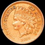 1860 Indian Head Penny NEARLY UNCIRCULATED