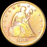 1875-CC Twenty Cent Piece NICELY CIRCULATED