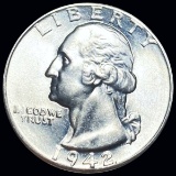 1942 Washington Silver Quarter UNCIRCULATED