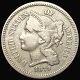 1879 Three Cent Nickel LIGHTLY CIRCULATED