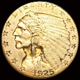 1925-D $2.50 Gold Quarter Eagle CLOSELY UNC