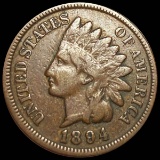 1894 Indian Head Penny NICELY CIRCULATED