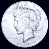 1927-S Silver Peace Dollar NEARLY UNCIRCULATED