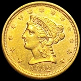 1852 $2.50 Gold Quarter Eagle UNCIRCULATED