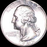 1942 Washington Silver Quarter UNCIRCULATED