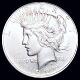 1927-D Silver Peace Dollar NEARLY UNCIRCULATED