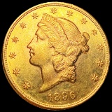 1896 $20 Gold Double Eagle UNCIRCULATED