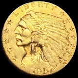 1910 $2.50 Gold Quarter Eagle UNCIRCULATED