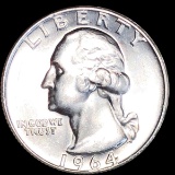 1964-D Washington Silver Quarter CLOSELY UNC
