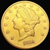 1884-S $20 Gold Double Eagle UNCIRCULATED