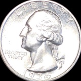 1934 Washington Silver Quarter UNCIRCULATED