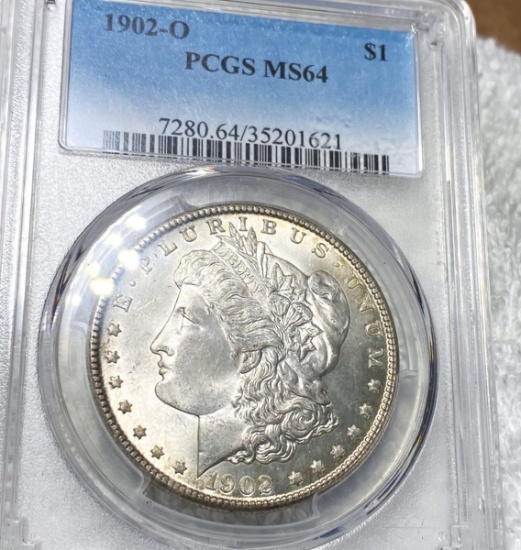 1902-O Morgan Silver Dollar PCGS - MS64