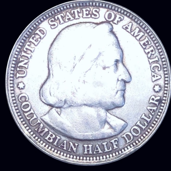 1893 Columbian Expo Half Dollar NICELY CIRCULATED