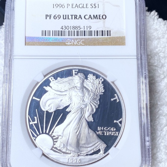 1996-P Silver Eagle NGC - PF 69 ULTRA CAMEO