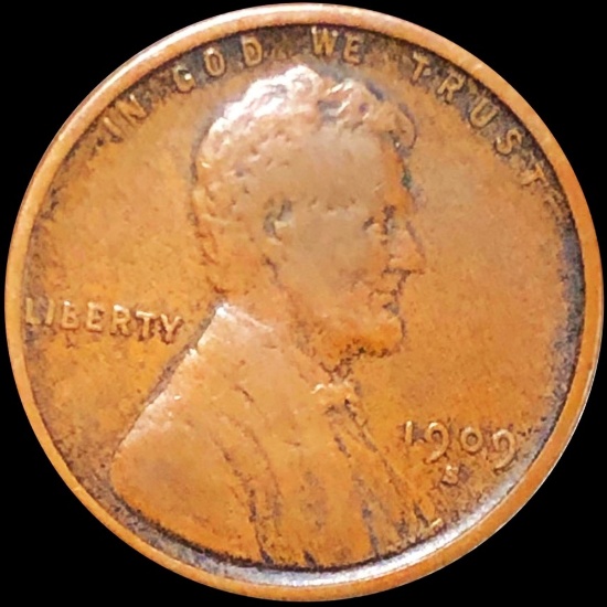1909-S V.D.B. Lincoln Wheat Penny XF