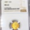 1887 Rare Gold Dollar NGC - MS62