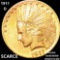 1911-D $10 Gold Eagle NEARLY UNCIRCULATED