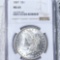 1887 Morgan Silver Dollar NGC - MS65