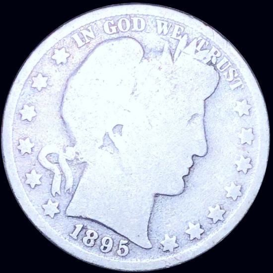 1895 Barber Half Dollar NICELY CIRCULATED