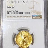 1989 $10 Gold Eagle NGC - MS67