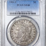 1884-S Morgan Silver Dollar PCGS - XF40