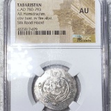 780-793 AD Tabaristan Coin NGC - AU