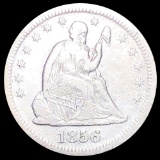 1856-S Seated Liberty Quarter LIGHTLY CIRCULATED