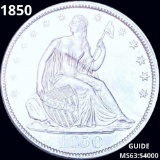 1850 Seated Half Dollar UNCIRCULATED