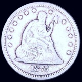 1875-S Seated Liberty Quarter NICELY CIRCULATED