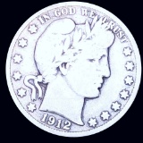 1912-D Barber Half Dollar NICELY CIRCULATED