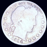 1914 Barber Half Dollar NICELY CIRCULATED