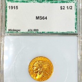 1915 $2.50 Gold Quarter Eagle PCI - MS64