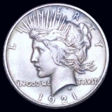 1921 Silver Peace Dollar ABOUT UNCIRCULATED