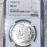 1885-O Morgan Silver Dollar NGC - MS63